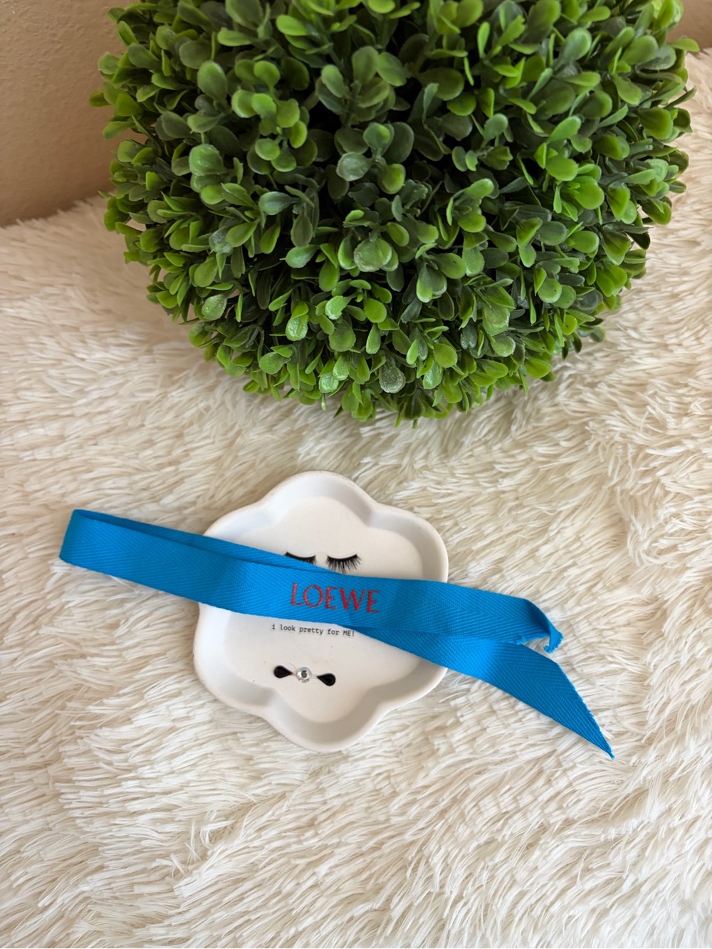LOEWE Bright Blue Logo Ribbon